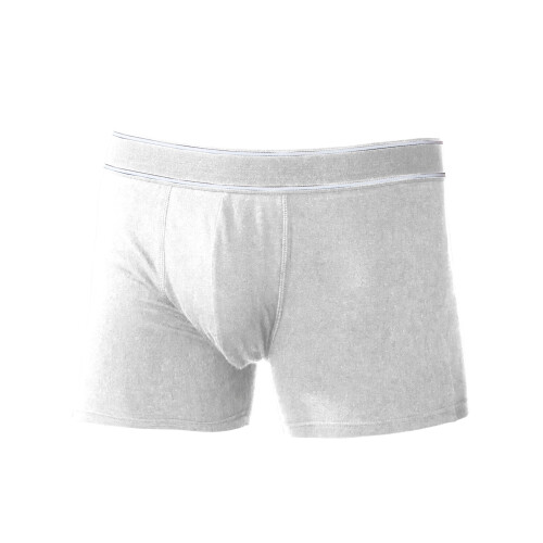 (S, White) Kariban Mens Plain Boxer Boxer Shorts / Underwear