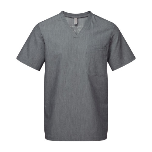 (4XL, Dynamo Grey) Onna Mens Limitless Stretch Work Tunic