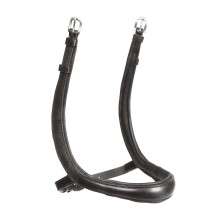 (Full, Black) Velociti Ergonomic Leather Horse Cavesson Noseband