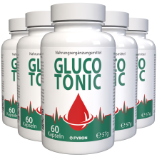 Gluco Tonic – 300 Kapseln (5x 60 Kapseln), 5er Pack