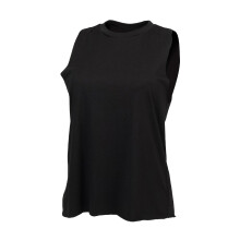 (M, Black) SF Womens/Ladies High Neck Sleeveless Vest / Top