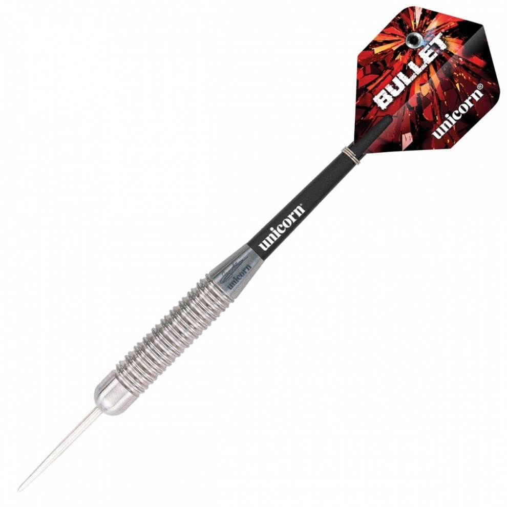 Unicorn (24G, Silver/Black) Gary Anderson Bullet Darts (Pack Of 3)