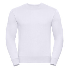 (2XL, White) Russell Mens Authentic Sweatshirt (Slimmer Cut)