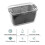 Fruit & Vegetable Fridge Organiser Storage Boxes Set of 4, Grey 4