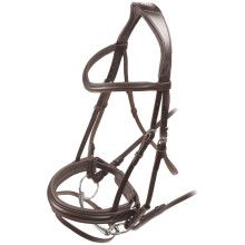 (X Full, Havana) Velociti Raised Flash Leather Horse Bridle
