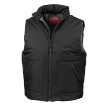 (XL, Black) Result Unisex Adult Fleece Lined Gilet