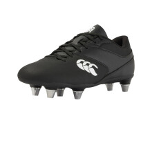 (3 UK, Black/White) Canterbury Childrens/Kids Phoenix Raze Soft Ground Rugby Boots