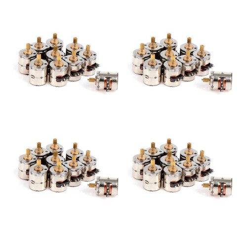 40Pcs/Pack  2-Phase 4-Wire Stepper Motor Miniature Stepper with Gear Small Tiny  Motor Toy Engine DIY