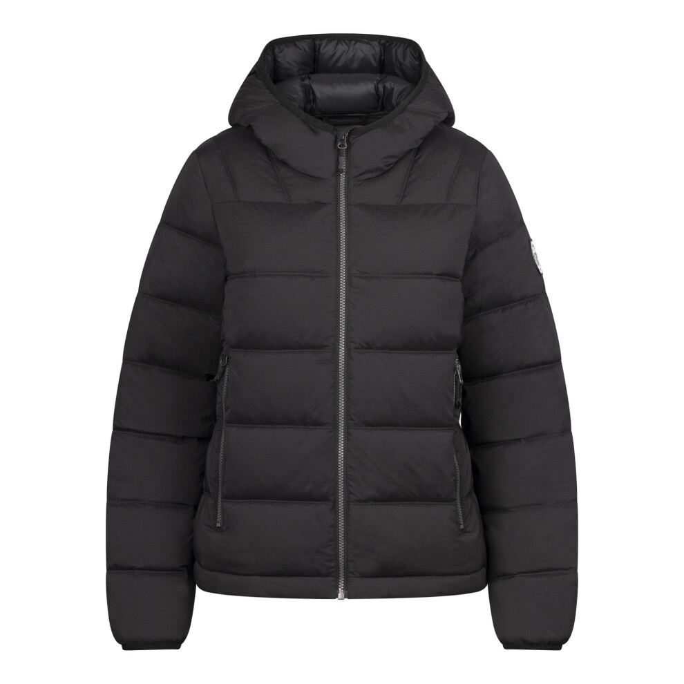 Trespass Women's Black Rollins Hooded Jacket In | Size: Xs - Image 2