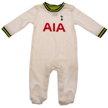 (3-6 Months, White/Navy Blue) Tottenham Hotspur FC Baby 2022-23 Sleepsuit