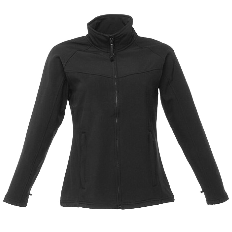 Regatta (16, Black/Black) Ladies Uproar Softshell Wind Resistant Jacket