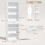 Homcom HOMCOM Tall Bookcase with Cubes, 7-Tier Bookshelf with Drawer, White 3
