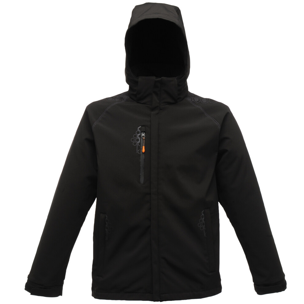Regatta - Men - Softshell Jacket - Water Repellent - Black - Large - Image 4