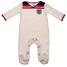 (6-9 Months, White) England FA Baby 1982 World Cup Retro Sleepsuit