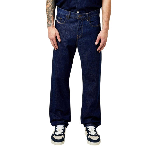 Diesel (32R, Blue) Diesel Mens Viker Straight Jeans