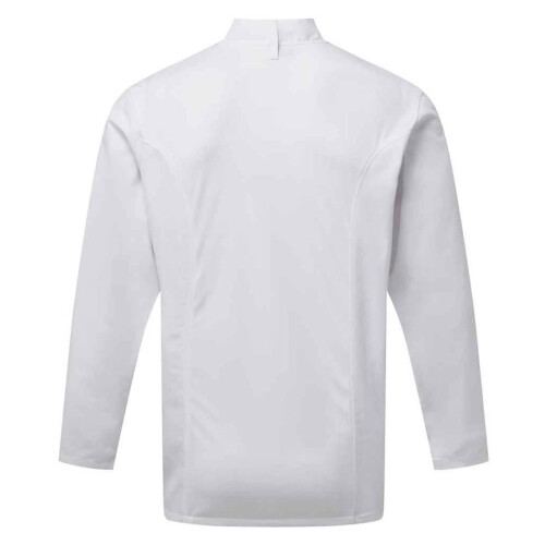Premier (4XL, White) Premier Mens Coolchecker Long-Sleeved Chef Jacket 2