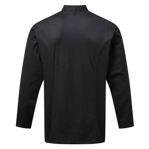 Premier (4XL, Black) Premier Mens Coolchecker Long-Sleeved Chef Jacket 2