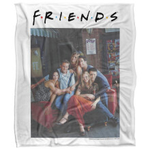 (147cm x 91cm, Multicoloured) Friends Characters 2 Soft Touch Blanket