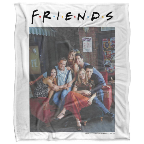 Friends (147cm x 91cm, Multicoloured) Friends Characters 2 Soft Touch Blanket