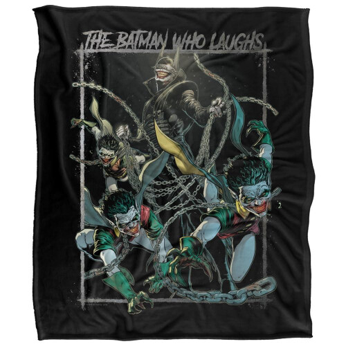 Batman (152cm x 127cm, Multicoloured) Batman Batman Who Laughs Soft Touch Blanket