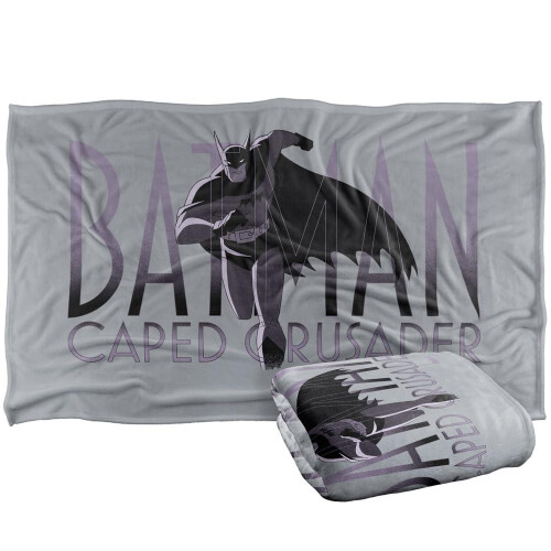 Batman (152cm x 127cm, Multicoloured) Batman Caped Crusader Running Soft Touch Blanket 1