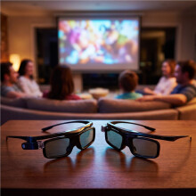 2Pcs Dlp-Link Active Shutter 3D Glass Gl1800 Rechargeable Eyewear for 3D Projector R20 R19 R15 P12 R9 R7