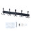 Living And Home Wall-Mounted Stainless Steel Coat Rack with 5 Tri Hooks 4