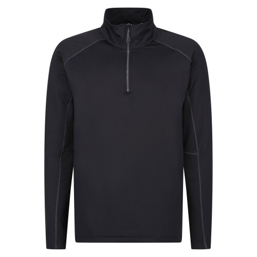 (XXL, Black) Regatta Professional Mens Core Stretch Half Zip Midlayer