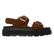 (7 UK, Brown) Dr Martens Womens/Ladies Zebzag Suede Flatform Sandals