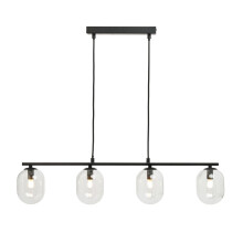 Litecraft Melanie Ceiling Pendant 4 Light, Black