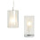 (Bundle) Litecraft Bettie Pendant & Lamp, Chrome 1