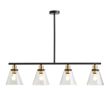 Litecraft Mansel Ceiling Pendant 4 Light, Black