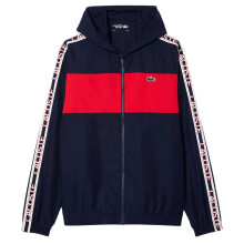 (XXL, Navy) Lacoste Mens Colour Block Logo Tennis Jacket