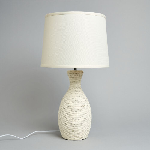 Litecraft Brett String Table Lamp, Ivory 2