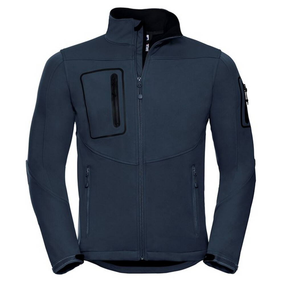 Russell (M, French Navy) Mens Sports Soft Shell Jacket