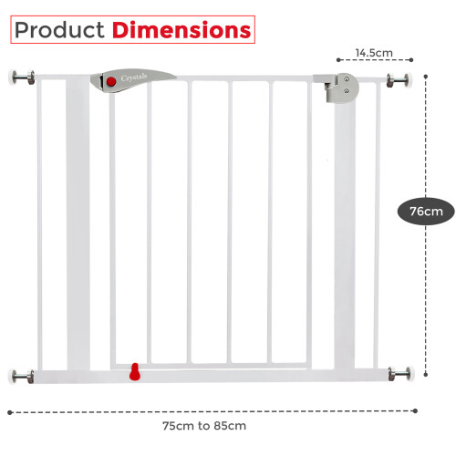 2x Baby Safety Stairs Gate Barrier 1