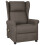 VidaXL vidaXL Massagesessel Braun Stoff 1