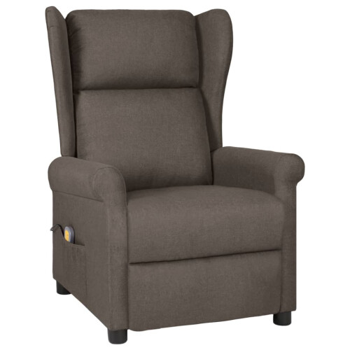 VidaXL vidaXL Massagesessel Braun Stoff