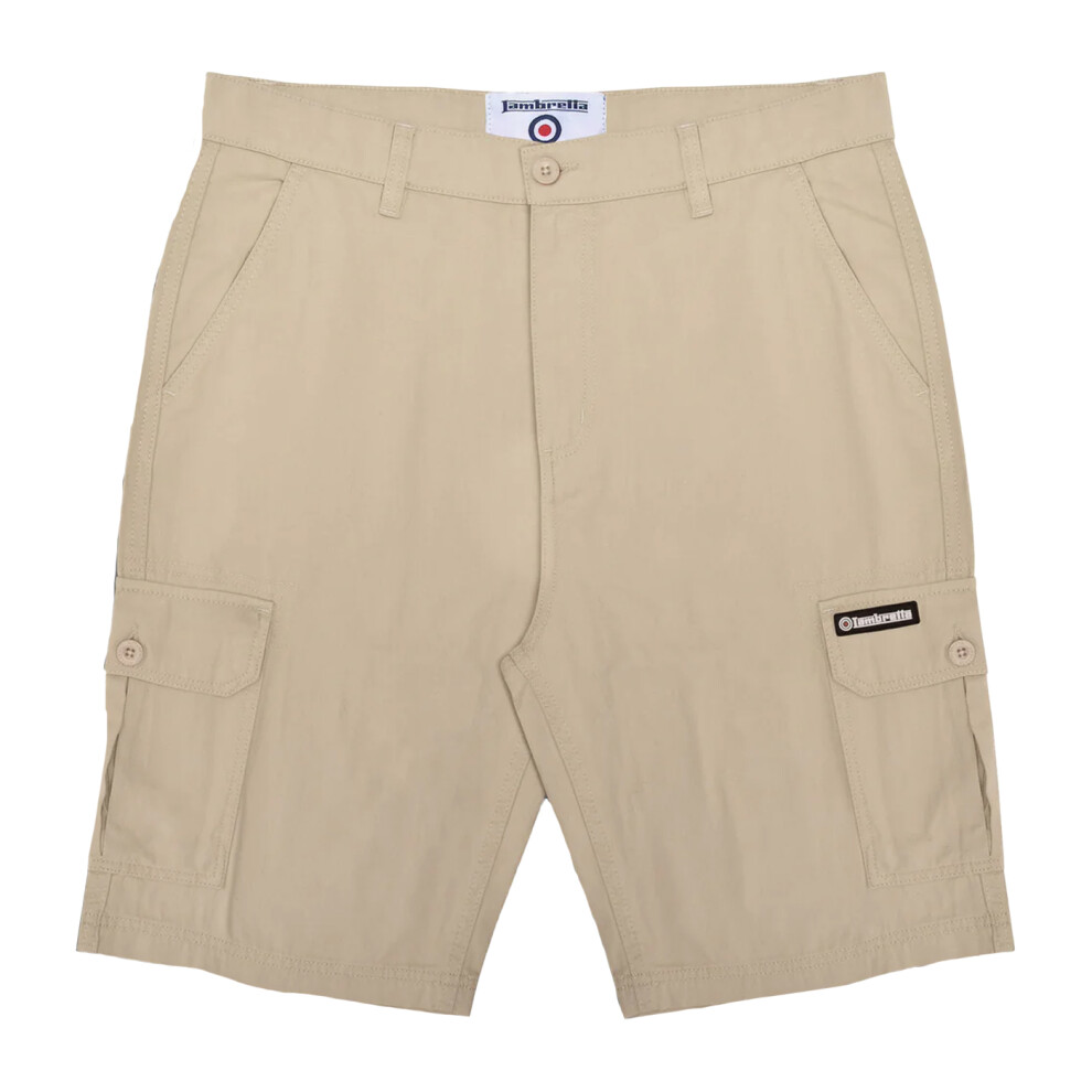 Lambretta (40R, Stone) Mens Ss25 Cargo Shorts