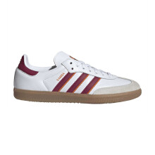 (7 UK, White) Adidas Mens Samba Leather Lace Up Trainers