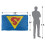 Superman (152cm x 127cm, Multicoloured) Superman 1938 Shield Blanket 4