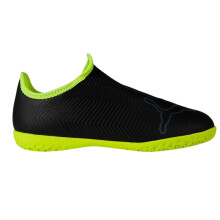 (4 UK Child R, Black/Fluorescent Yellow) Puma Childrens/Kids Finesse Indoor Football Shoes
