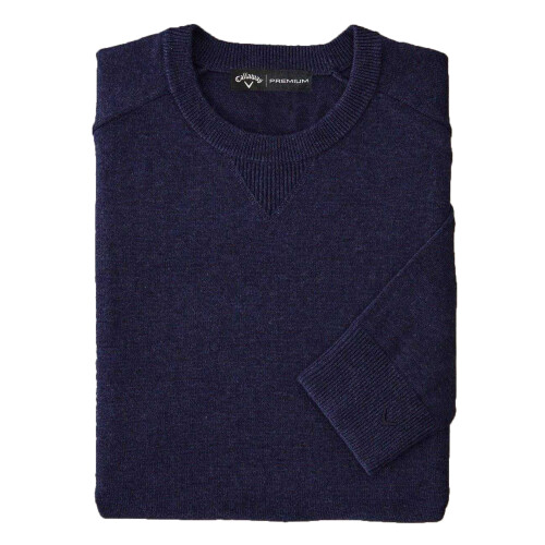 Callaway Callaway Mens Plain Merino Wool Long-Sleeved Jumper