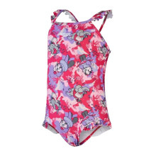 (9-12 Months, Pink) Speedo Girls Animals Frill One Piece Swimsuit