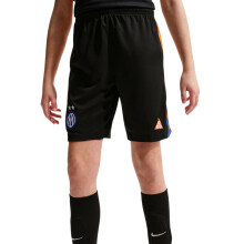 (S, Black/Orange) Nike Childrens/Kids 2025/2026 Inter Milan FC Football Shorts