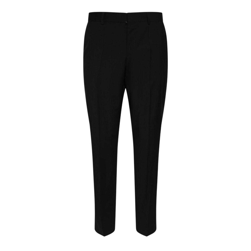 Hugo Boss (30R, Black) Mens H-Genius Virgin Wool Slim Trousers