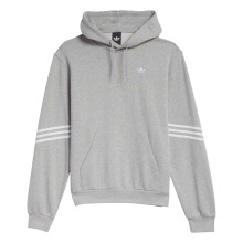 (L, Grey) Adidas Mens Classics Cotton Hoodie