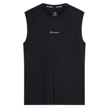 (L, Black) Champion Mens Chest Logo Sleeveless Top
