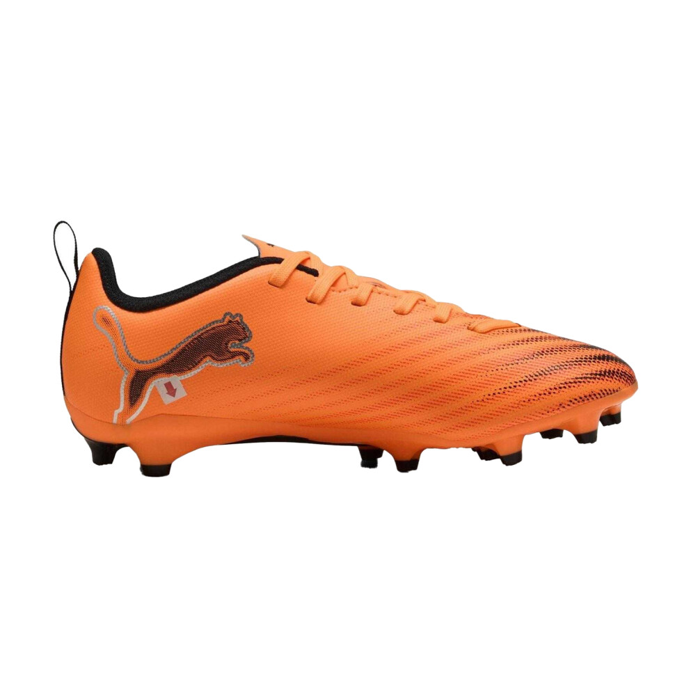 Puma (5.5 Uk Child, Orange/Black) Childrens/Kids Ultra 6 Play Firm Ground Football Boots