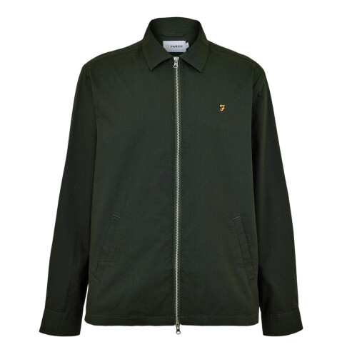 Farah (XL, Evergreen) Farah Mens Radley Regular Overshirt